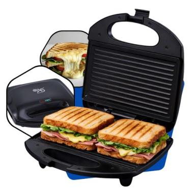 Imagem de Sanduicheira Elétrica Grill 3 Em 1 Press Misteira 4 Pães Omeleteira Di
