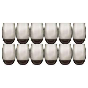 Imagem de Jogo de Copos Long Drink Aruba 465ML em Vidro Fumê com Design Refinado e Alta Resistência Aruba