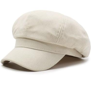 Imagem de Boina Gorro Chapéu Unissex OEM 0366 Aveludada com Forro Liso Off White Adulto Juvenil