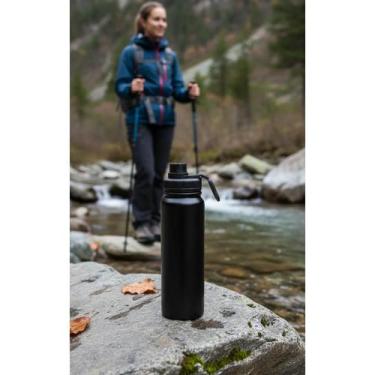 Imagem de Garrafa Inox 800ml: Água Gelada P/ Academia e Esporte - Congratulation