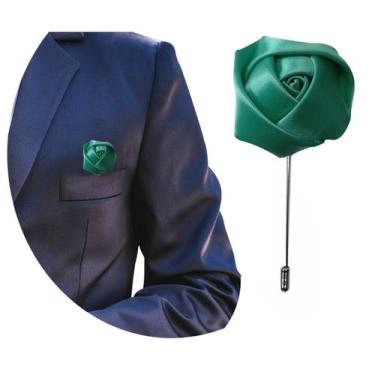 Imagem de Lapela Broche De Tecido Terno Casamento Noivo Padrinho Flor - RPires, 