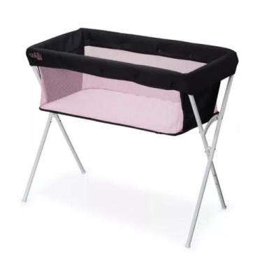 Imagem de Berço Portátil CoLeito Maxi Baby até 9kg com Mosquiteiro, Rosa