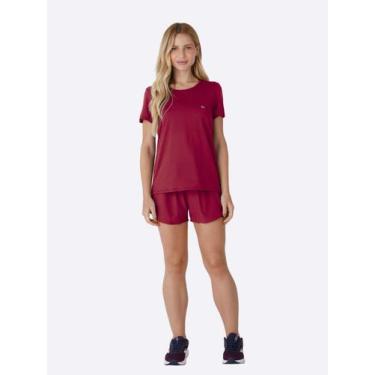 Imagem de Shorts 2 em 1 Enfim Active Feminino Treino Corrida -, Bordô, G