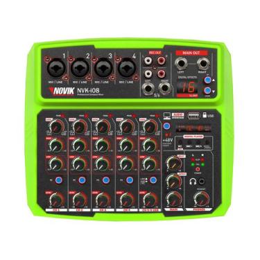 Imagem de Mesa de Som 8 Canais com Interface USB Novik NVK I08 BT - Novik Neo, V