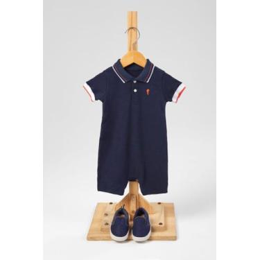 Imagem de Macacão Infantil Masculino azul marinho - Al