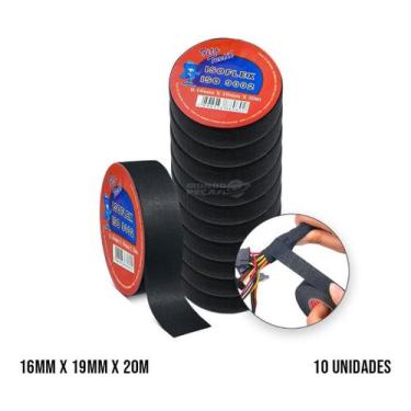 Imagem de Fita Isolante De Tecido Anti Chama Rl 20 Metros P/ Chicote - Isoflex