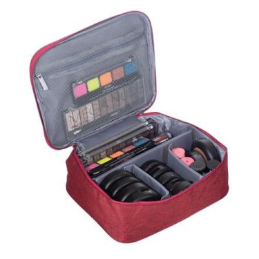 Imagem de Necessaire Organizadora Feminina Para Cosméticos E Maquiagem Viagem Di