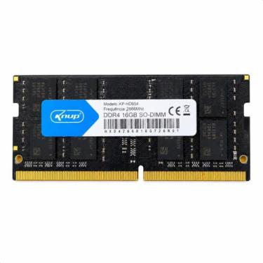 Imagem de Memória Ram DDR4 16GB 2666MHz Notebook SODimm Knup KPHD854