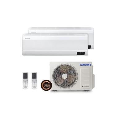 Imagem de Ar Condicionado Multi Split Inverter R-32 Windfree Samsung 18.000 BTUs (1 Evap 9.000 e 1 Evap 12.000) Quente/Frio 220V Monofásico