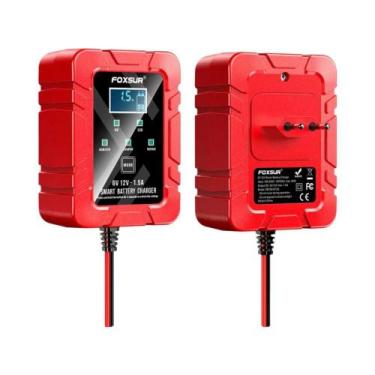 Imagem de Carregador De Bateria Inteligente Automático 6V 12V 1.5A Para Carros E