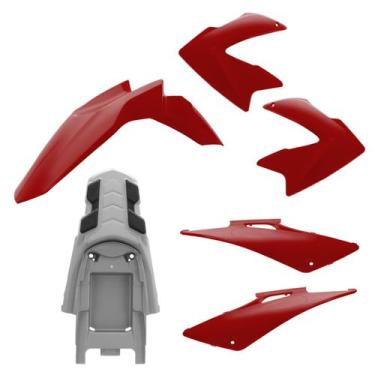 Imagem de Kit Carenagem 4 Peças Pro Tork Moto Honda Bros 150 2009 a 2011 Substit