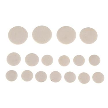 Imagem de Almencla 17 peças de almofadas de chave de clarinete para peças de instrumentos de sopro de madeira