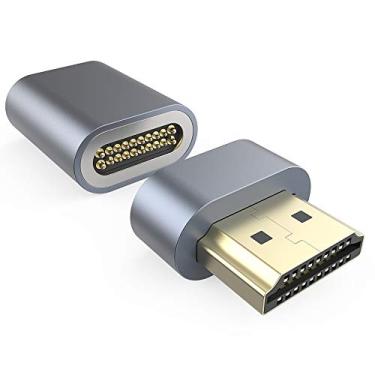 Imagem de Adaptador HDMI magnético com 20 pinos tipo A HDMI fêmea e macho