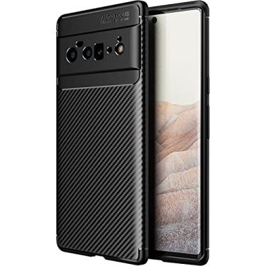 Imagem de Capa Capinha Fibra Para Google Pixel 6 Pro Case Anti Impacto Fosca Top (Preta)