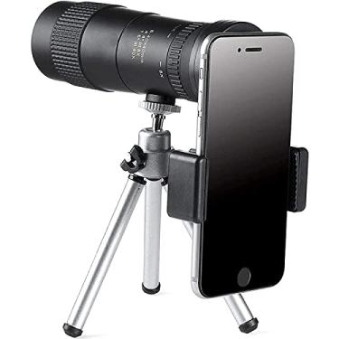 Imagem de Telescópio monocular Zoom profissional 8-40 x 40 Poderoso telescópio de baixo comprimento portátil para camping