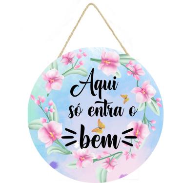 Imagem de Placa decorativa com Aqui só entra o bem 059