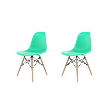 Imagem de Conjunto 2 Cadeiras Eames Pp Verde Tiffany