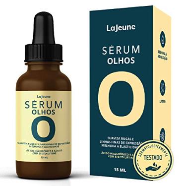 Imagem de Serum Olhos + Ácido Hialurônico + Ativos com Efeito Lifting - 99% Ingredientes Naturais - Reduze rugas + atenua olheiras + Melhora a elasticidade – Textura ideal pre-maquiagem -15 ml