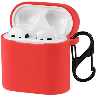 Imagem de Capa Silicone Fosca Para Fone de Ouvido Xiaomi Mi Air2 Air 2 - Danet (Vermelho)