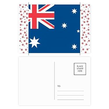 Imagem de Bandeira nacional da Austrália, país da Oceânia, Natal, Natal, celebração, cartão postal Blessing Mailing Card