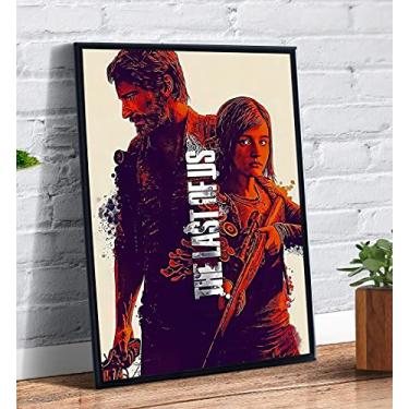 Imagem de Quadro decorativo emoldurado A4 Joel e Ellie the Last Of Us Arte