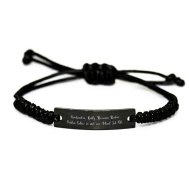 Imagem de SpreadPassion Woodworker. Only Because Badass Problem Solver is not an Black Rope Bracelete, Woodworker Gravado