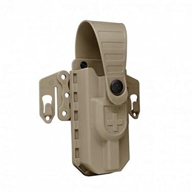 Imagem de Porta Torniquete e Tesoura Em Polímero com Plataforma para Colete Tático Fast Bélica… (Cáqui)