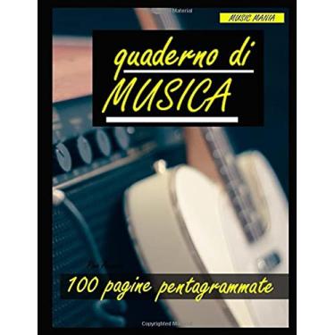 Imagem de QUADERNO DI MUSICA PENTAGRAMMATO: 100 PAGINE – 12 pentagrammi per pagina - FORMATO (21,5 x 27,94 cm) – Carta Bianca 90gr/mq