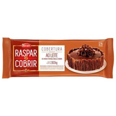Imagem de Cobertura Raspar & Cobrir Sabor Chocolate Ao Leite Barra 2,1 Kg Harald
