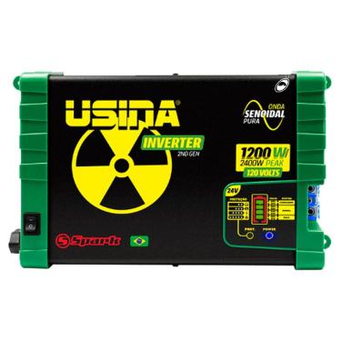 Imagem de Inversor de Tensão Senoidal Usina Inverter 1200W 24VDC 120VAC 2400W Peak