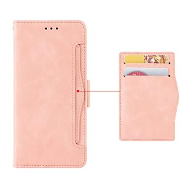 Imagem de Capa com compartimento para cartão para Xiaomi Mi 11 Lite 4G com suporte flip para Xiaomi Mi 11 Lite 4G Retro Magnetic Phone Shell Capa carteira de telefone com compartimentos para cartões