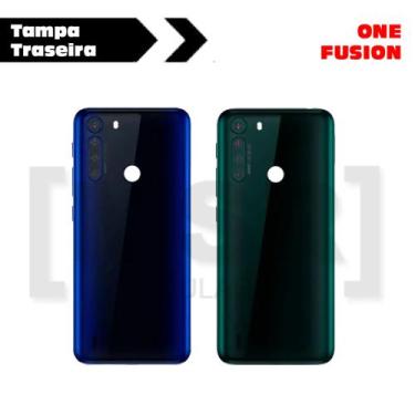 Imagem de Tampa traseira ORIGINAL celular MOTOROLA modelo ONE FUSION, VERDE