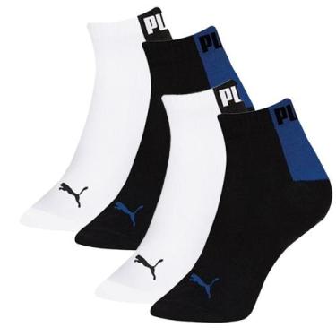 Imagem de 4 Pares De Meias Cano Baixo De Algodão Cotton Masculinas - Selene, 39 