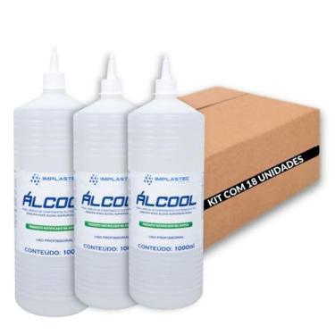 Imagem de Kit 18 Álcool Isopropilico 1L - 99,8% PCI Limpeza Eletrônica, Placas e