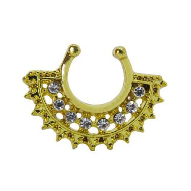 Imagem de Piercing Aço Cirurgico Feminino Septo Banhado A Ouro 18k - Oremte