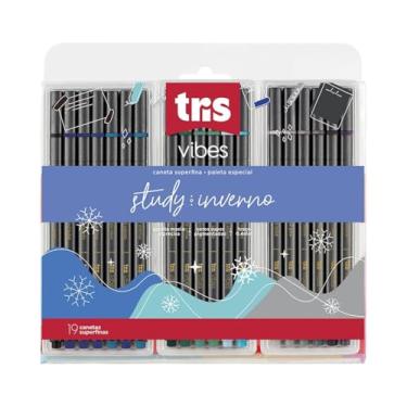 Imagem de Caneta Super Fina Tris Vibes Inverno 18 Cores