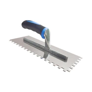 Imagem de Generic Colher de Reboco Colher de Dente Quadrado Ferramenta de Espalhamento de Argamassa Colher de Acabamento Colher de Drywall para Colocar, Dente Quadrado de 8