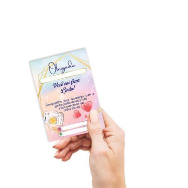 Imagem de Mini folheto Agradecimento pela compra, mimo cliente, tag   Variados -