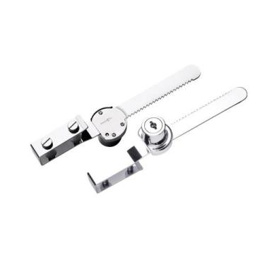 Imagem de Fechadura vitrine de sobrepor 160mm cromado - SOPRANO