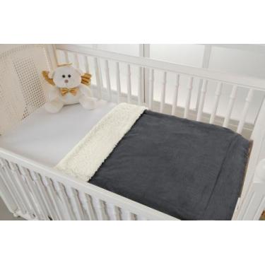 Imagem de Cobertor e saida de maternidade marrom unisex berço bebe - BruceBaby B