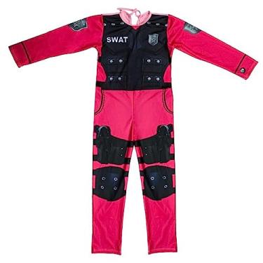 Imagem de Fantasia Policial Rosa Infantil Longa Menina (G 9-12)