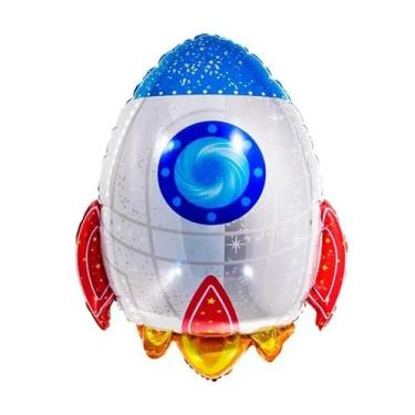 Imagem de Balão de Festa Metalizado 30" 76cm - Foguete - 1 unidade - Rizzo