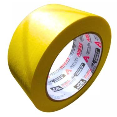 Imagem de Fita crepe automotiva amarela adere a128ra 48mmx40m, Amarela