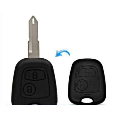 Imagem de Capa Chave Frontal Original Peugeot 206/207, Citroen C3 e similares co
