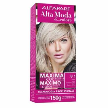 Imagem de Coloração Creme 9.1 Areia Louro Claríssimo Cinza Alta Moda - Alfaparf