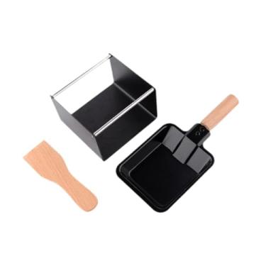 Imagem de DimyFew Mini conjunto de raclette de queijo portátil à luz de velas panela de fusão de queijo antiaderente raclette grill queijo raclette melter para grill