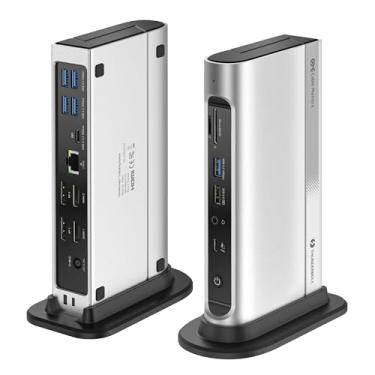 Imagem de [Certificação Intel] Cable Matters 16 em 1 40Gbps Thunderbolt 4 Dock com vídeo Quad 4K (2x DisplayPort, 2x HDMI) para Windows, Dual 4K (DP ou HDMI) para MacBook Pro com M1/M2/M3 Pro, M1/M2/M3 Max,