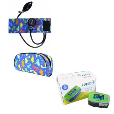 Imagem de Aparelho De Pressão Manual Infantil Estampado + Oxímetro