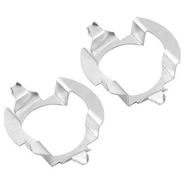 Imagem de 2 Peças Suporte Retentor de Base para Adaptador de Lâmpada de Farol de Carro de Metal LED H7