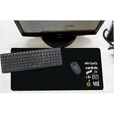 Imagem de Mouse Pad Desk Pad Grande 30x70cm - FRASE NÃO IMPORTA